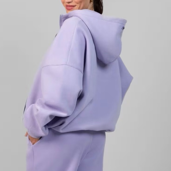 NEW Comfrt Pastel Full Zip Hoodie Lavender Unisex - Picture 2 of 5